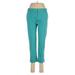 J.Crew Factory Store Dress Pants - Mid/Reg Rise: Blue Bottoms - Women's Size 6 Petite