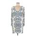 Ella Moss Casual Dress: Ivory Print Dresses - New - Women's Size Medium