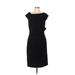 Suzi Chin for Maggy Boutique Cocktail Dress - Sheath: Black Solid Dresses - Women's Size 10