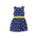 Mini Boden Dress - A-Line: Blue Polka Dots Skirts & Dresses - Kids Girl's Size 2