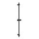 DETBOM Shower Rail Black 90 cm, Stainless Steel Shower Rail with Shower Head Holder, 360° Rotatable, Shower Rail with Variable Wall Fixings for Variable Adaptation to Existing Drill Holes