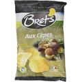Brets Mushroom Crisps Crinkle Cut - Cepes Crisps Gluten Free Made with 100% French Potatoes Made in France No Perservatives No Added MSG