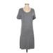 Elie Tahari Casual Dress - Shift: Gray Marled Dresses - Women's Size X-Small