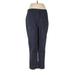 Jones New York Dress Pants - Mid/Reg Rise: Blue Bottoms - Women's Size 8