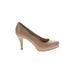 Madden Girl Heels: Pumps Stilleto Classic Tan Print Shoes - Women's Size 7 1/2 - Round Toe