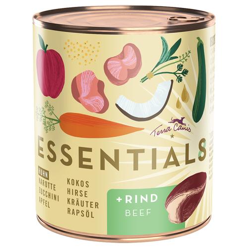 Sparpaket: 12x780g Terra Canis Essential 8+ Huhn & Rind Hundefutter nass