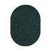 Green 0.5 in Area Rug - Bright House Solid Color Oval Shape Area Rugs Fores Polyester | 0.5 D in | Wayfair DC10-FOREST-GREEN-9x12-OVAL