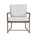 David Francis Furniture Bay Lounge Outdoor Chair Metal in Gray | 32 H x 27 W x 30 D in | Wayfair AW8020-NATURAL