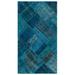 Blue 60 x 33 x 1 in Area Rug - Rug N Carpet Rectangle Iskece Rectangle 2'9" X 5' Wool Indoor/Outdoor Area Rug Wool | 60 H x 33 W x 1 D in | Wayfair