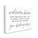 Stupell Industries Welcome Home Belonging Family by Lettered & Lined - Wrapped Canvas Print Metal | 30 H x 40 W x 1.5 D in | Wayfair