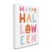 Stupell Industries Pastel Happy Halloween Text Whimsical Pumpkin MotCanvas Wall Art By Jess Baskin Metal | 40 H x 30 W x 1.5 D in | Wayfair
