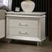 Rosdorf Park Deltana 2 - Drawer Nightstand in Pearl White Wood in Brown/White | 27 H x 29.5 W x 17.38 D in | Wayfair