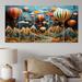 Latitude Run® Colorful Hot Air Ballon Collage - 5 Piece Floater Frame Print on Canvas Canvas | 28 H x 60 W x 1 D in | Wayfair