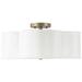 Capital Lighting Quinn 4 Light Semi-Flush Brushed Gold