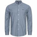 BEN SHERMAN Signature Herren Langarm Hemd 0076264-LIGHT BLUE