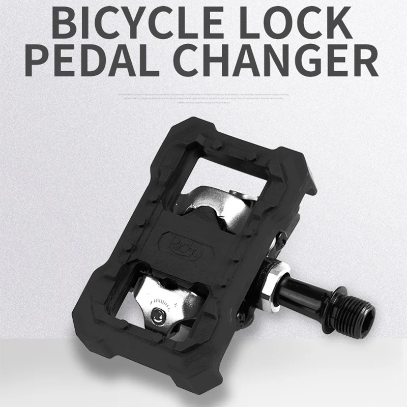 MTB Pedal Konverter Fahrrad Klick Pedale Konverter zu flachen Peda Mountainbike Pedal Adapter für Shimano M520/M540/M8000/M9000 Image