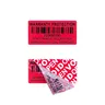 40 x20mm red VOID OPEN Tamper proof sticker/Seal garanzia Tear sigillo non valido sticker con numero