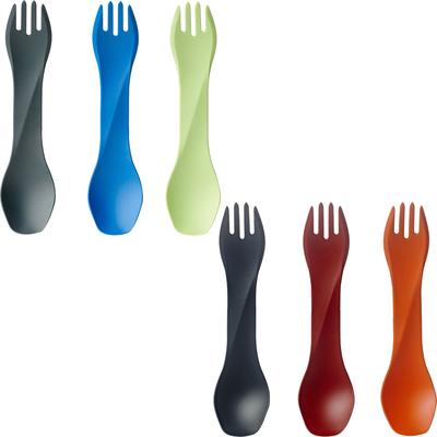 Humangear Uno Fork and Spoon Combination Travel Utensil 3-Pack