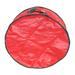 24" Red and Green Christmas Wreath Round Storage Bag with Carrying Handle