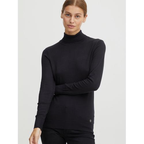 OXMO Rollkragenpullover Damen schwarz, L