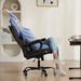 Ergonomic PU Leather Desk Chair with Adjustable Armrests