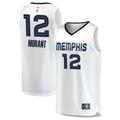 Ja Morant Men's Fanatics Branded White Memphis Grizzlies Fast Break Custom Replica Jersey - Association Edition