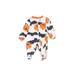 Carter's Long Sleeve Outfit: Orange Print Bottoms - Size Newborn