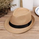 Beach Straw Gangster Kids Children Fedora Cap Panama Summer Hat Hat Jazz Baby Care Books for Baby Boys Neutral Baby Items Baby Wipes Tub Baby Bonnet 2 Year Old Stuff for Boys Baby Frame Baby Must