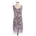 CAbi Casual Dress - Shift: Purple Print Dresses - Women's Size X-Small