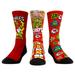 Unisex Rock Em Socks TMNT Christmas Day x Kansas City Chiefs Three-Pack Crew Sock Set