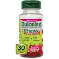 Dulcolax Chewy Fruit Bites Saline Laxative Cherry Berry (30ct) Cramp-Free Constipation Relief