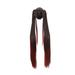 Beauty Clearance Under $15 Brown-Black Double Ponytail With Closed Face Up Wig Natural Wig Cosplay Wig Multicolor