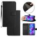 For Motorola Moto G Power 2022 Case Wallet Flip Magnetic Clasp Folio Case [Kickstand] with RFID Blocking Card Holders [Detachable Wrist Strap] Shockproof Phone Cover Black