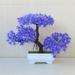 Hxoliqit Artificial Tree Bonsai Realistic Plastic Tree For Office Desk Decor Bonsai With Natural Appearance And Texture Perfect For Home And Workplace Artificial Flower(Purple) for Living room