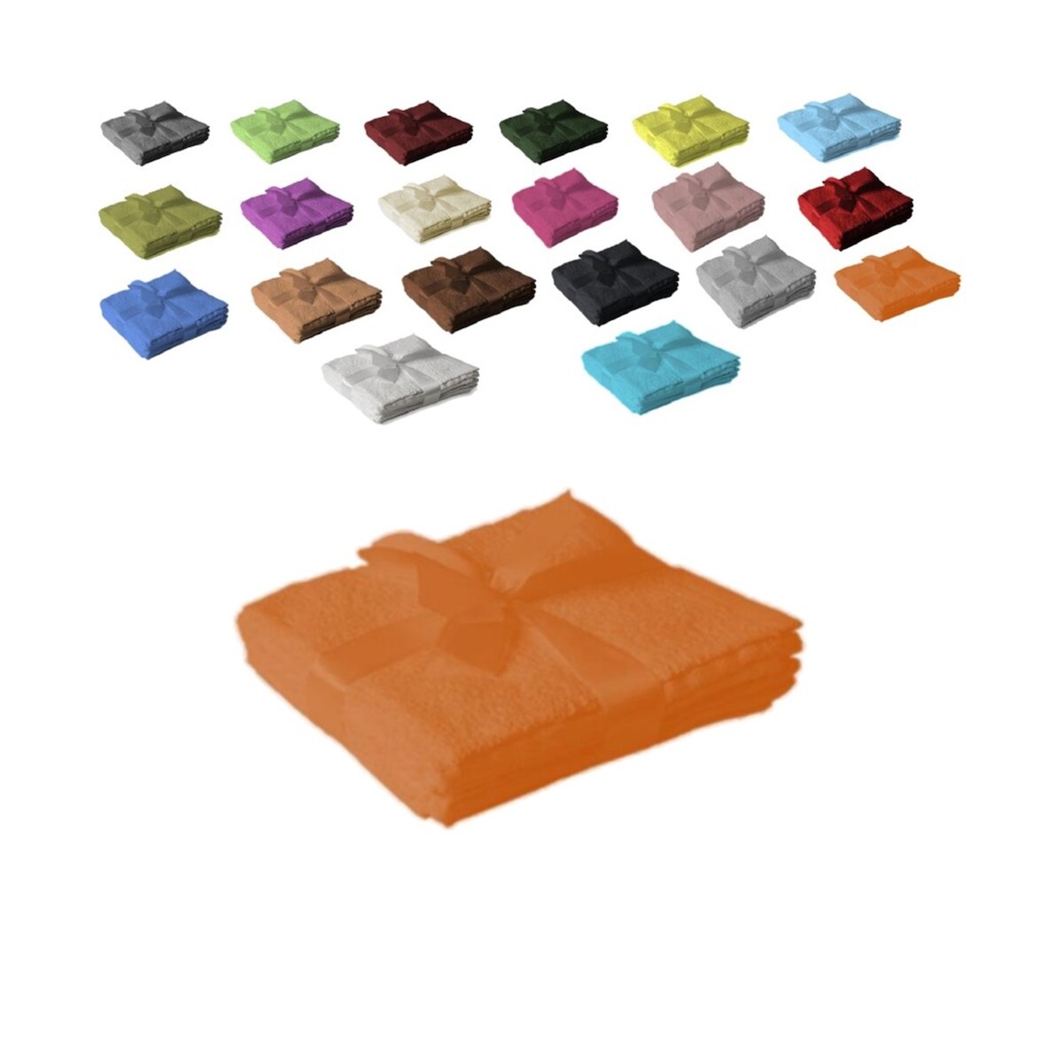 EXKLUSIV HEIMTEXTIL 12 x Seiftuch 500 g/m² 30 x 30 cm Terrakotta Image