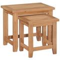 Appleby Petite Oak Nest of Tables, Set of 2