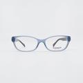 Coach Accessories | Coach Hc 6061 5259 52mm Emma Clear Blue And Black New Women's Eyeglasses. | Color: Black/Blue | Size: 52mm