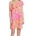 Lilly Pulitzer Dresses | Lilly Pulitzer Emmeline One Shoulder Dress | Color: Orange/Pink | Size: Xs