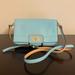 Kate Spade Bags | Kate Spade Juliana Hampton Road Tiffany Blue Tan Leather Crossbody Clutch | Color: Blue/Tan | Size: Os