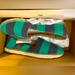 J. Crew Shoes | J Crew Striped Canvas Espadrilles Slip On Shoes Nib | Color: Blue/Green | Size: 7