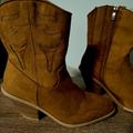 Torrid Shoes | New Without Tags Tan 7.5 Extra Wide Width Mid Calf Western Boots | Color: Tan | Size: 7.5