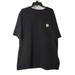 Carhartt Shirts | Carhartt Black Short Sleeve T Shirt With Front Pocket Logo Mens Size Xl | Color: Black | Size: Xl