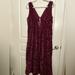 Anthropologie Dresses | Anthropologie Romantic Lounge Slip Purple Velvet Midi Dress New Without Tags Med | Color: Purple | Size: M