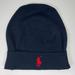 Polo By Ralph Lauren Accessories | Nwot Men’s Ralph Lauren Polo Rib Knit Cuff Beanie Winter Hat Navy W/ Red Pony | Color: Blue/Red | Size: Os