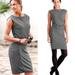 Athleta Dresses | Athleta Ruched Bodycon Micro Stripe Westwood Dress | Color: Black/White | Size: S
