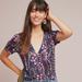 Anthropologie Tops | Anthropologie Meadow Rue Floral Wrap Top Size: Women's Us 4 | Color: Pink/Purple | Size: 4