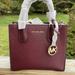 Michael Kors Bags | Nwt Michael Kors Mercer Medium Merlot Leather Messenger Crossbody | Color: Gold | Size: Os