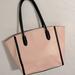 Kate Spade Bags | Kate Spade Large Peachy Pink And Black Pebbled Leather Tote Bag | Color: Black/Pink | Size: Os