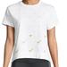 Nike Tops | Nike Sportswear Metallic Logo-Print T-Shirt Size Medium New Without Tags | Color: Silver/White | Size: M