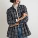 Madewell Tops | Bnwt Madewell Flannel Sunday Shirt | Color: Blue/White | Size: S